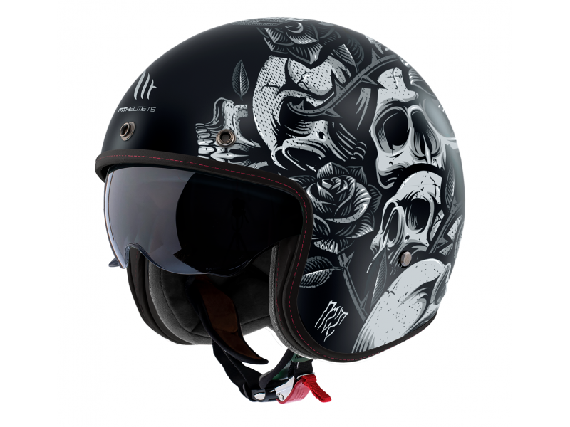 Casca open face motociclete MT Le Mans 2 S SV Breakout B2 negru mat (ochelari soare integrati) - omologare noua ECE 22.06 Casca open face motociclete MT Le Mans 2 S SV Breakout B2 negru mat (ochelari soare integrati) - omologare noua ECE 22.06