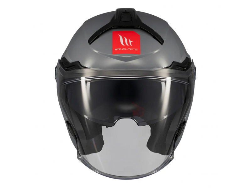 Casca open face motociclete MT Cosmo SV A2 gri lucios (ochelari soare integrati)