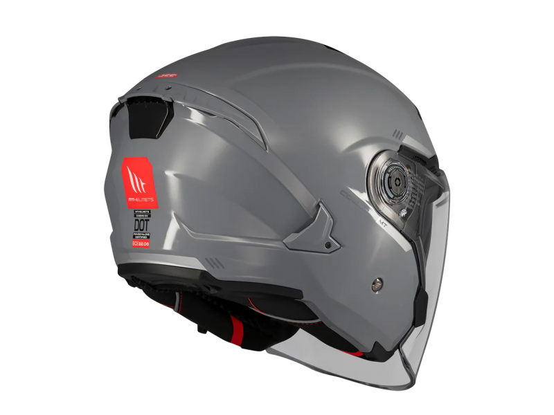 Casca open face motociclete MT Cosmo SV A2 gri lucios (ochelari soare integrati)