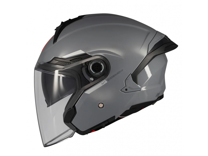 Casca open face motociclete MT Cosmo SV A2 gri lucios (ochelari soare integrati)