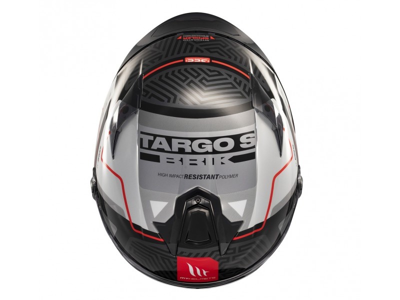 Casca integrala MT Targo S Brik C0 gri lucios - omologare noua ECE 22.06