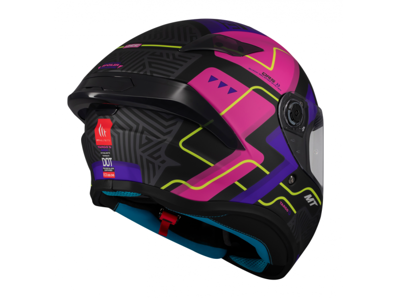 Casca integrala MT Targo S Brik C8 roz mat - omologare noua ECE 22.06