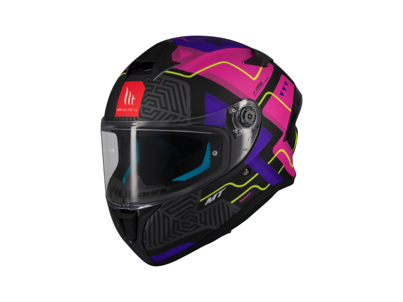 Casca integrala MT Targo S Brik C8 roz mat - omologare noua ECE 22.06