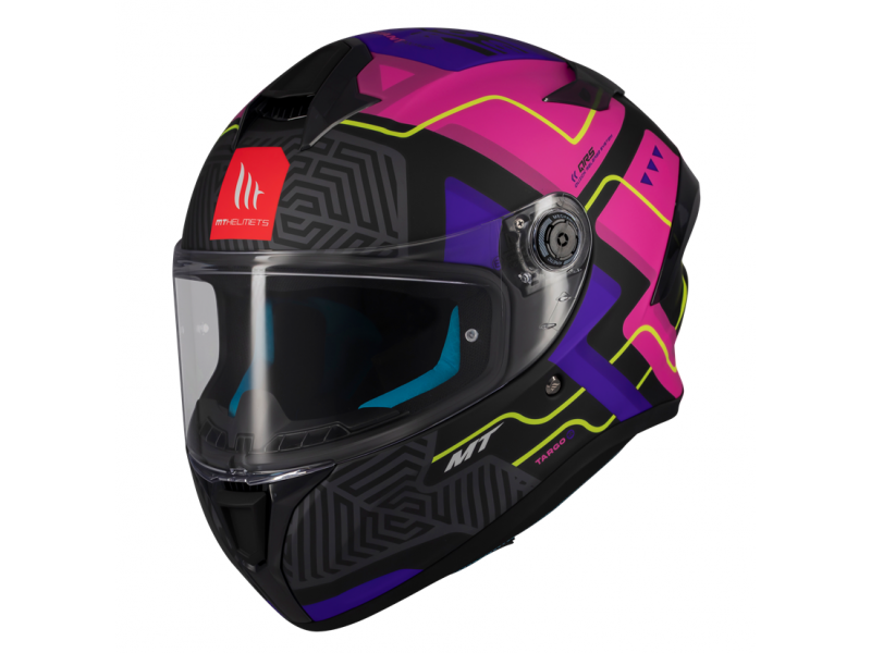 Casca integrala MT Targo S Brik C8 roz mat - omologare noua ECE 22.06