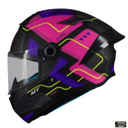 Casca integrala MT Targo S Brik C8 roz mat - omologare noua ECE 22.06