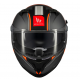 Casca integrala MT Braker SV Charm B4 negru/portocaliu mat (ochelari soare integrati) - tip viziera: MT-V-28B