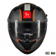 Casca integrala MT Braker SV Charm B4 negru/portocaliu mat (ochelari soare integrati) - tip viziera: MT-V-28B