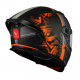 Casca integrala MT Braker SV Charm B4 negru/portocaliu mat (ochelari soare integrati) - tip viziera: MT-V-28B