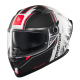 Casca integrala MT Braker SV Charm A1 alb/negru mat (ochelari soare integrati) - tip viziera: MT-V-28B