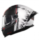 Casca integrala MT Braker SV Charm A1 alb/negru mat (ochelari soare integrati) - tip viziera: MT-V-28B