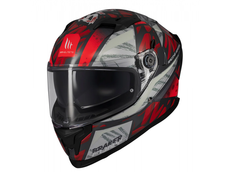 Casca integrala MT Braker SV Fury C5 rosu lucios (ochelari soare integrati) - tip viziera: MT-V-28B