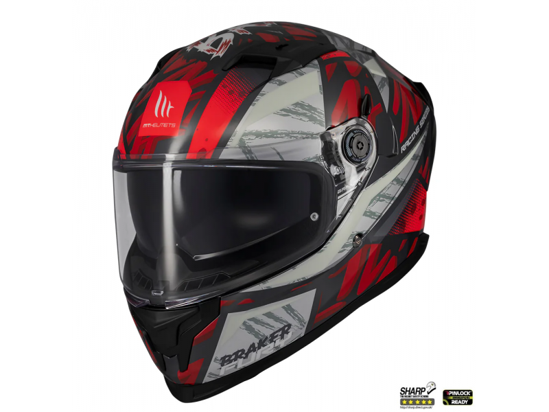 Casca integrala MT Braker SV Fury C5 rosu lucios (ochelari soare integrati) - tip viziera: MT-V-28B Casca integrala MT Braker SV Fury C5 rosu lucios (ochelari soare integrati) - tip viziera: MT-V-28B