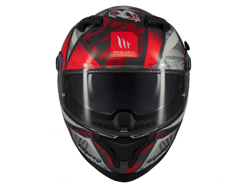 Casca integrala MT Braker SV Fury C5 rosu lucios (ochelari soare integrati) - tip viziera: MT-V-28B