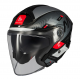 Casca open face motociclete MT Cosmo SV Silence B2 negru/gri lucios (ochelari soare integrati)