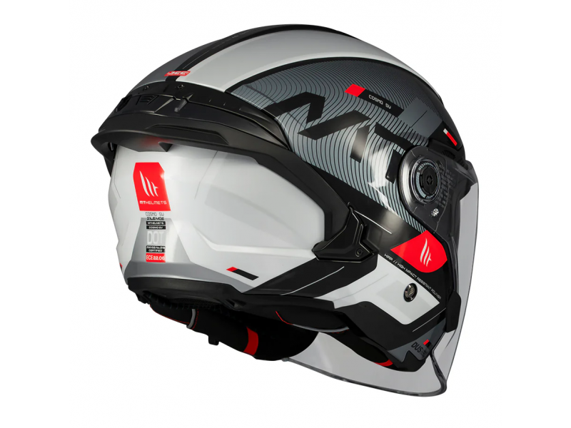 Casca open face motociclete MT Cosmo SV Silence B2 negru/gri lucios (ochelari soare integrati)