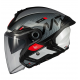 Casca open face motociclete MT Cosmo SV Silence B2 negru/gri lucios (ochelari soare integrati)