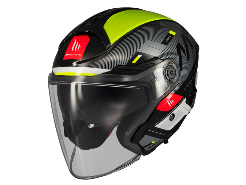 Casca open face motociclete MT Cosmo SV Silence B3 galben fluor lucios (ochelari soare integrati) Casca open face motociclete MT Cosmo SV Silence B3 galben fluor lucios (ochelari soare integrati)