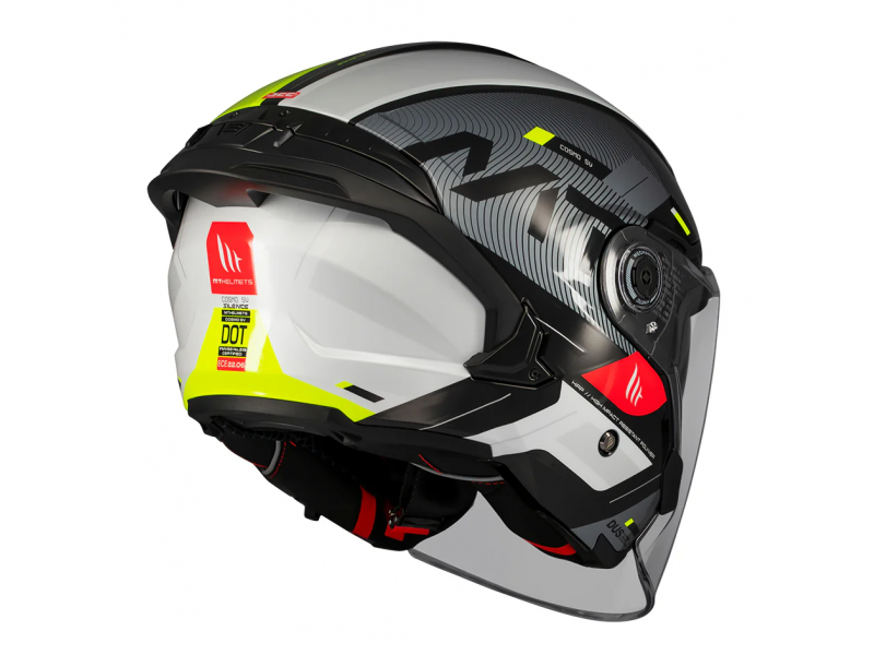 Casca open face motociclete MT Cosmo SV Silence B3 galben fluor lucios (ochelari soare integrati) Casca open face motociclete MT Cosmo SV Silence B3 galben fluor lucios (ochelari soare integrati)