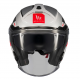 Casca open face motociclete MT Cosmo SV Silence A2 gri lucios (ochelari soare integrati)