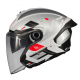 Casca open face motociclete MT Cosmo SV Silence A2 gri lucios (ochelari soare integrati)