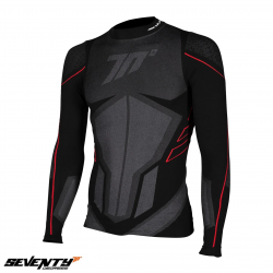 Bluza moto termica (de compresie) Seventy model SD-CT1 culoare: negru/gri - unisex Bluza moto termica (de compresie) Seventy model SD-CT1 culoare: negru/gri - unisex