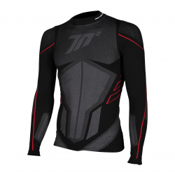 Bluza moto termica (de compresie) Seventy model SD-CT1 culoare: negru/gri - unisex