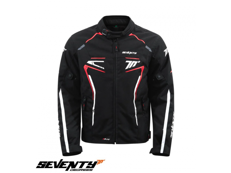 Geaca (jacheta) barbati Racing Seventy iarna model SD-JR65 Piston culoare: negru/rosu/alb