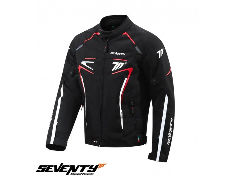 Geaca (jacheta) barbati Racing Seventy iarna model SD-JR65 Piston culoare: negru/rosu/alb