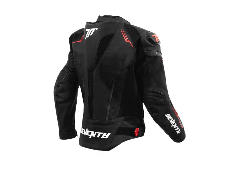 Geaca (jacheta) motociclete barbati Racing Seventy all season/iarna model SD-JL24 Spoiler culoare: negru/rosu