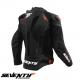 Geaca (jacheta) motociclete barbati Racing Seventy all season/iarna model SD-JL24 Spoiler culoare: negru/rosu