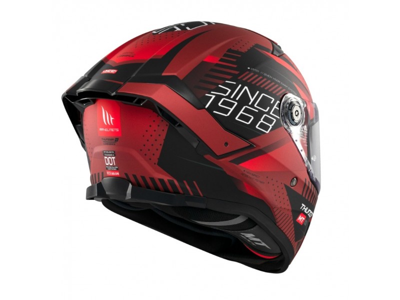 Casca integrala MT Thunder 4 SV Luminence D5 rosu mat (ochelari soare integrati) - tip viziera: MT-V-28B