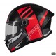 Casca integrala MT Stinger 2 Tron B15 negru/rosu lucios - tip viziera: MT-V-28B