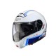Casca modulabila (flip-up) Caberg model Levo X Elite O5 alb/albastru/rosu lucios Pinlock ready - lentila Pinlock inclusa (fibra de sticla)
