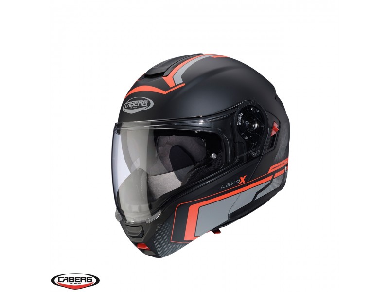 Casca modulabila (flip-up) Caberg model Levo X Elite L7 negru/gri/rosu fluor mat Pinlock ready - lentila Pinlock inclusa (fibra de sticla) Casca modulabila (flip-up) Caberg model Levo X Elite L7 negru/gri/rosu fluor mat Pinlock ready - lentila Pinlock inclusa (fibra de sticla)