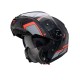 Casca modulabila (flip-up) Caberg model Levo X Elite L7 negru/gri/rosu fluor mat Pinlock ready - lentila Pinlock inclusa (fibra de sticla)