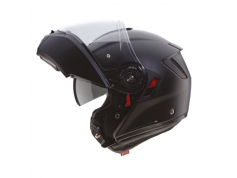 Casca modulabila (flip-up) Caberg model Levo X 17 negru mat Pinlock ready - lentila Pinlock inclusa (fibra de sticla)