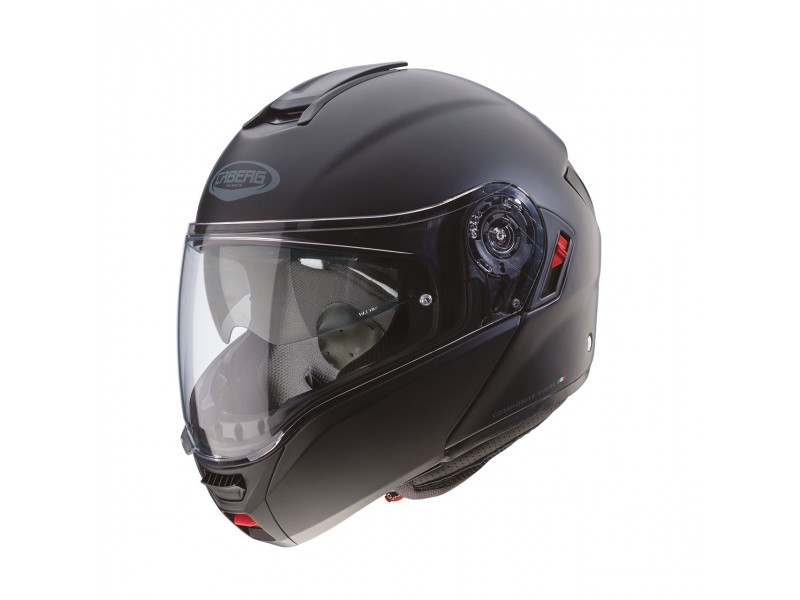 Casca modulabila (flip-up) Caberg model Levo X 17 negru mat Pinlock ready - lentila Pinlock inclusa (fibra de sticla)