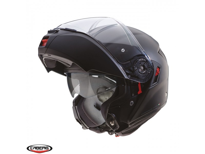 Casca modulabila (flip-up) Caberg model Levo X 17 negru mat Pinlock ready - lentila Pinlock inclusa (fibra de sticla) Casca modulabila (flip-up) Caberg model Levo X 17 negru mat Pinlock ready - lentila Pinlock inclusa (fibra de sticla)