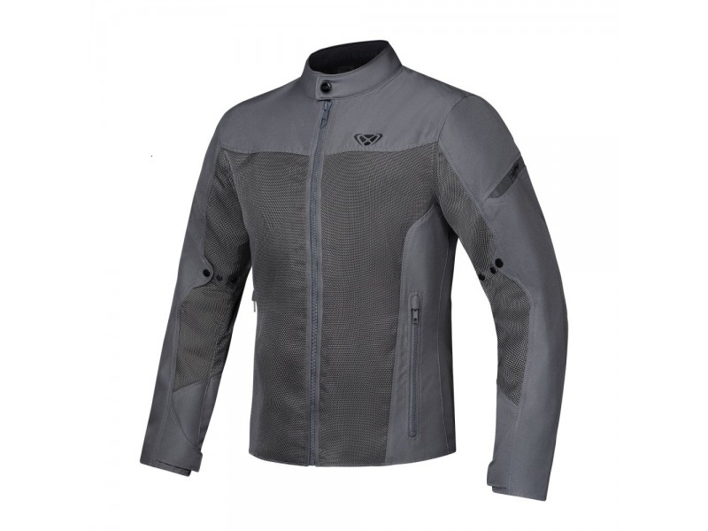 Geaca (jacheta) motociclete barbati Racing/Roadster Ixon vara model Fresh MS culoare: gri - tip croi: Slim Fit