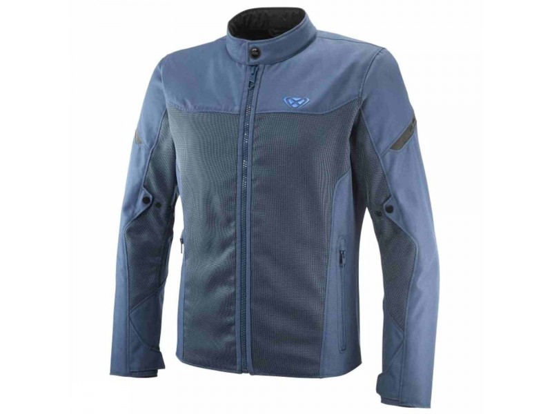 Geaca (jacheta) motociclete barbati Racing/Roadster Ixon vara model Fresh MS culoare: albastru - tip croi: Slim Fit