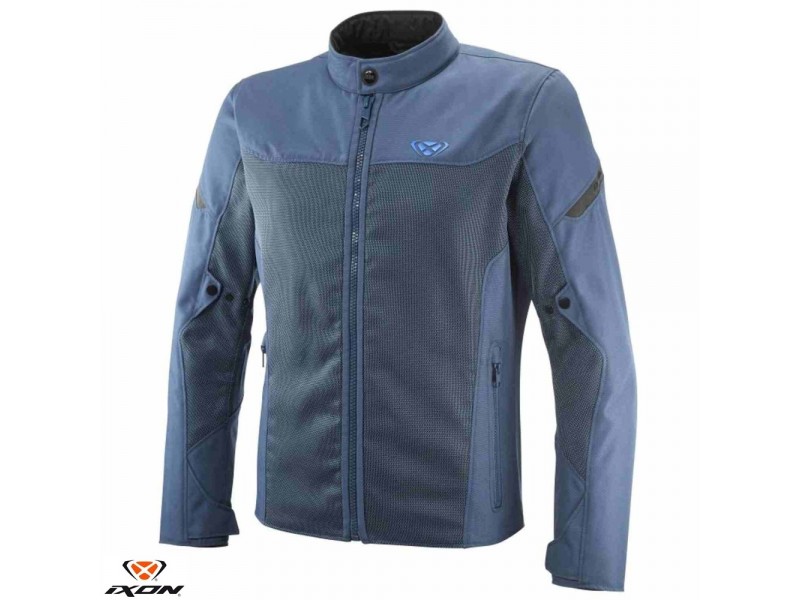Geaca (jacheta) motociclete barbati Racing/Roadster Ixon vara model Fresh MS culoare: albastru - tip croi: Slim Fit