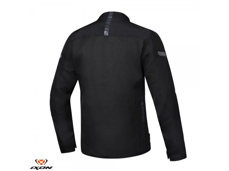 Geaca (jacheta) motociclete barbati Racing/Roadster Ixon vara model Fresh MS culoare: negru - tip croi: Slim Fit