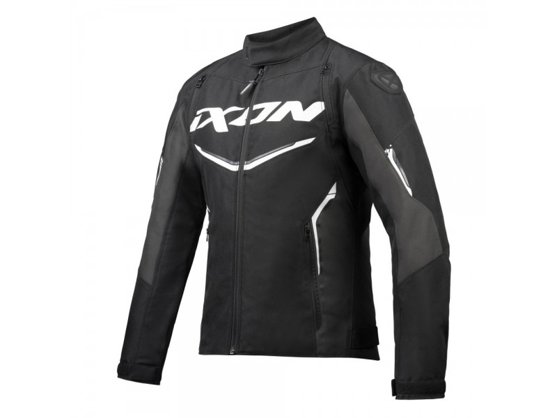 Geaca (jacheta) motociclete barbati Racing/Roadster Ixon vara model Cordolo MS culoare: negru/antracit/alb