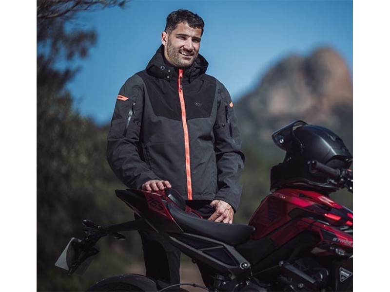 Geaca (jacheta) motociclete barbati Touring/Adventure/Urban Ixon All season model Burning MS culoare: antracit/negru/rosu neon (geaca laminata; waterproof si pe exterior) Geaca (jacheta) motociclete barbati Touring/Adventure/Urban Ixon All season model Burning MS culoare: antracit/negru/rosu neon (geaca laminata; waterproof si pe exterior)