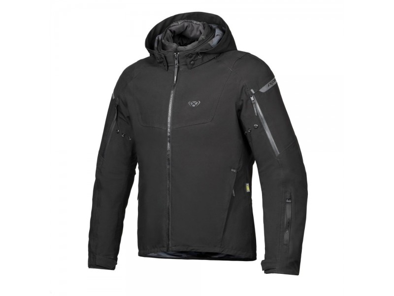 Geaca (jacheta) motociclete barbati Touring/Adventure/Urban Ixon All season model Burning MS culoare: negru (geaca laminata; waterproof si pe exterior)