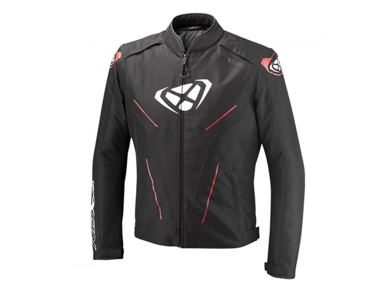 Geaca (jacheta) motociclete barbati Roadster Ixon All season model Prodigy MS culoare: negru/alb/rosu
