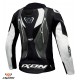 Geaca (jacheta) motociclete femei piele Racing Ixon vara model Vortex 3 LS culoare: negru/antracit/alb Geaca (jacheta) motociclete femei piele Racing Ixon vara model Vortex 3 LS culoare: negru/antracit/alb