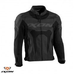 Geaca (jacheta) motociclete barbati piele Racing Ixon vara model Jackal JKT MS culoare: negru Geaca (jacheta) motociclete barbati piele Racing Ixon vara model Jackal JKT MS culoare: negru