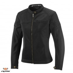 Geaca (jacheta) motociclete femei Urban/Heritage Ixon vara model Ozcan LS culoare: negru - tip croi: Fit Geaca (jacheta) motociclete femei Urban/Heritage Ixon vara model Ozcan LS culoare: negru - tip croi: Fit