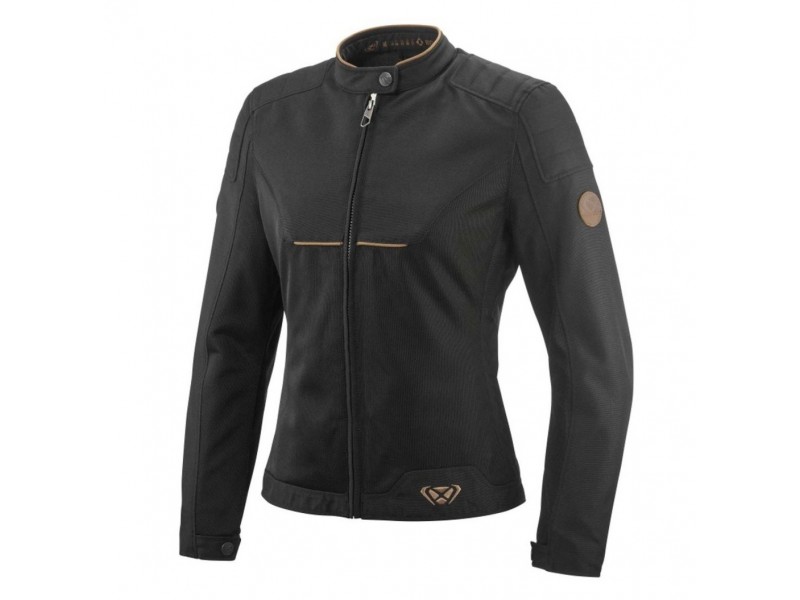 Geaca (jacheta) motociclete femei Urban/Heritage Ixon vara model Cornet WP LS culoare: negru/maro